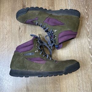 Vintage Merrell Eco Hike Boots Brown and Purple 10